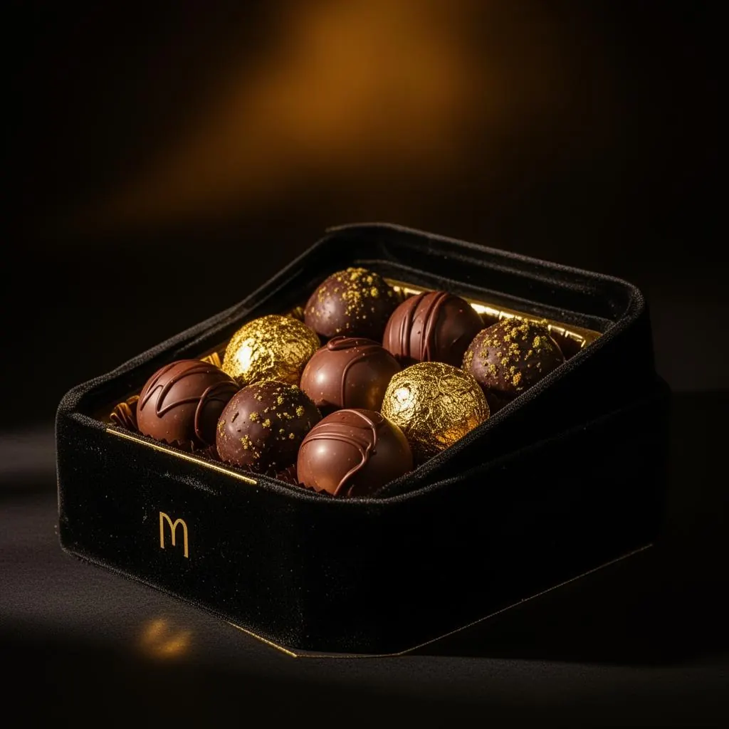 Cannabis edibles in packaging on the Vesper counter